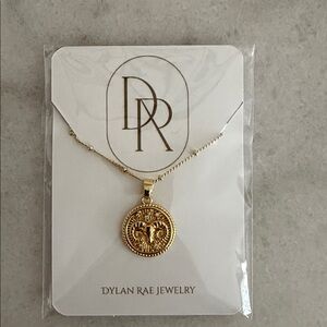 Dylan Rae Aries zodiac coin necklace
